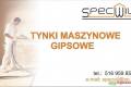 Tynki maszynowe gipsowe.